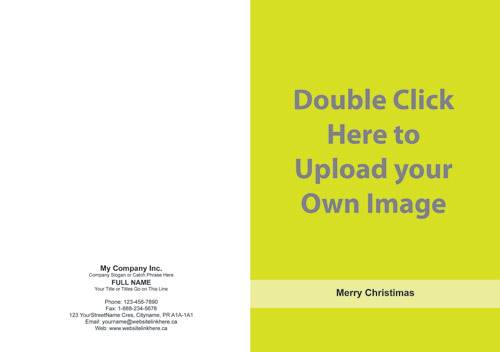 merry christmas full front custom photo card