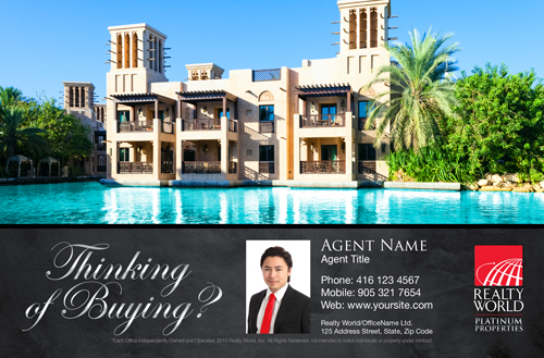 Realty World Platinum Postcards 5.5x 8.5 
