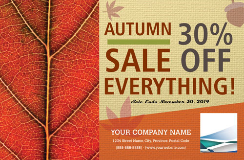 Retail autum sale