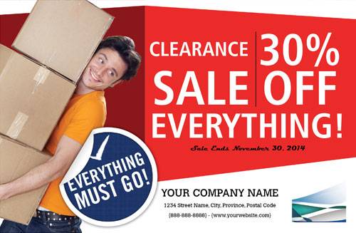 Retail clearance sale