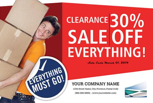 Retail clearance sale