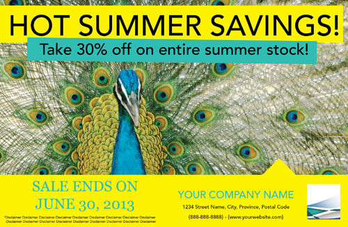 Retail hot summer savings