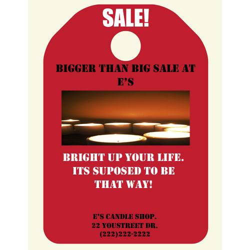 flyer - Big sale - Red - Door