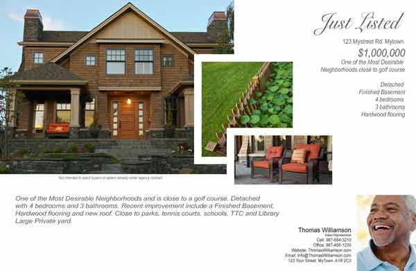 aa right at home listed,3 photos agent front