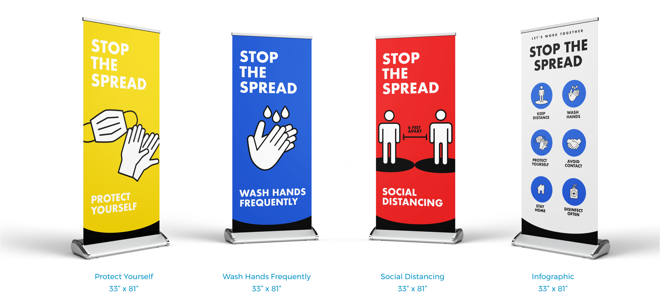 Social Distancing Pull Up Banners For Sale Print Eprintfast